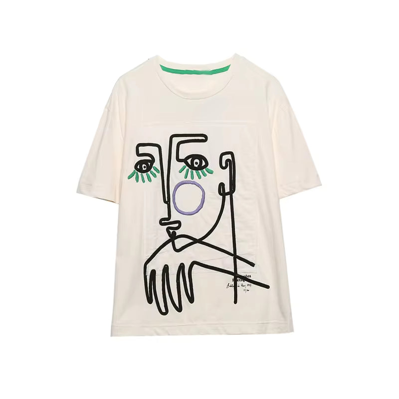 T-shirt ajusté à manches courtes