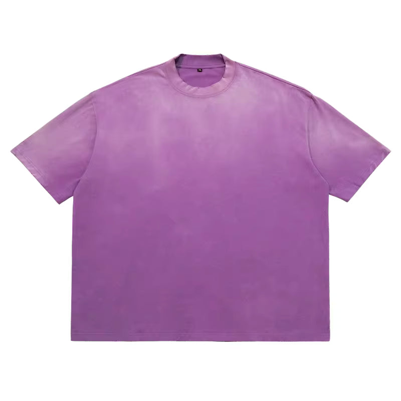 T-shirt en coton délavé effet vieilli