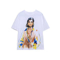 Girl Pattern Printed Short Sleeved T-shirt