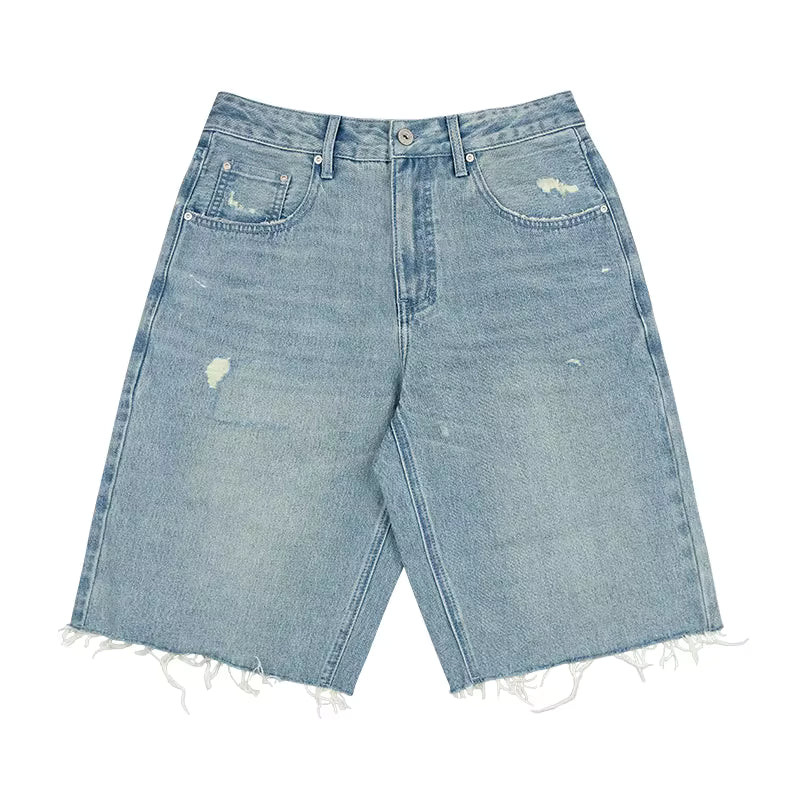 Shorts cargo en jean mi-longs