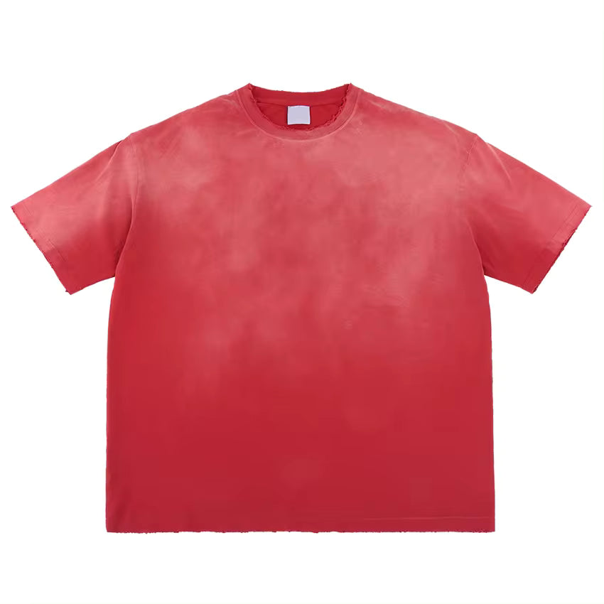 T-shirt en coton délavé effet vieilli