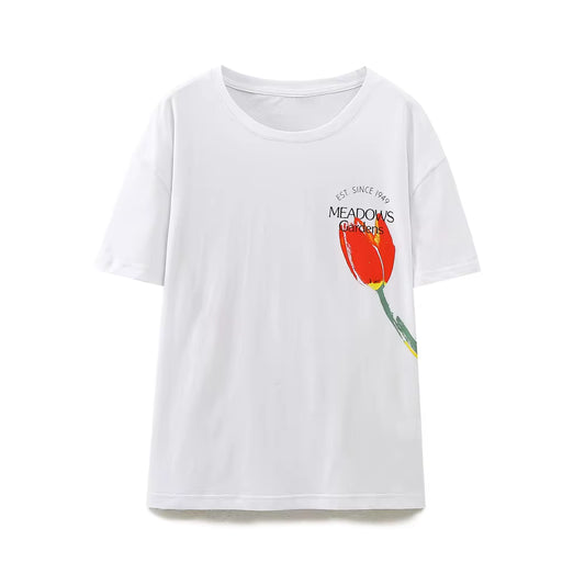 T-shirt décontracté à manches courtes