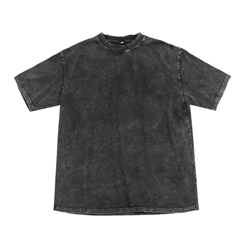 T-shirt ample rétro délavé à l'acide