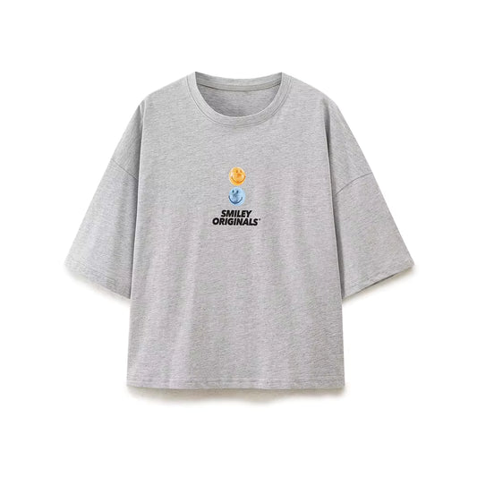 T-shirt décontracté à manches courtes et col rond